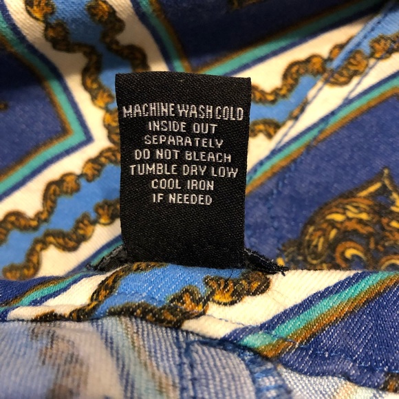 Soho Apparel Unique Red/Blue Jeans EUC Size 10 - Picture 5 of 5